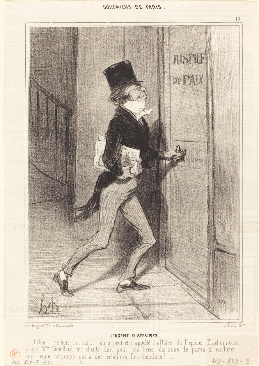 Obchodní zástupce od Honoré Daumier