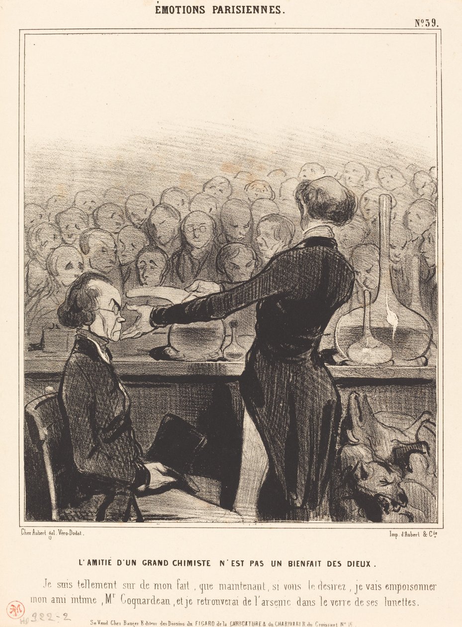 Přátelství velkého chemika... od Honoré Daumier