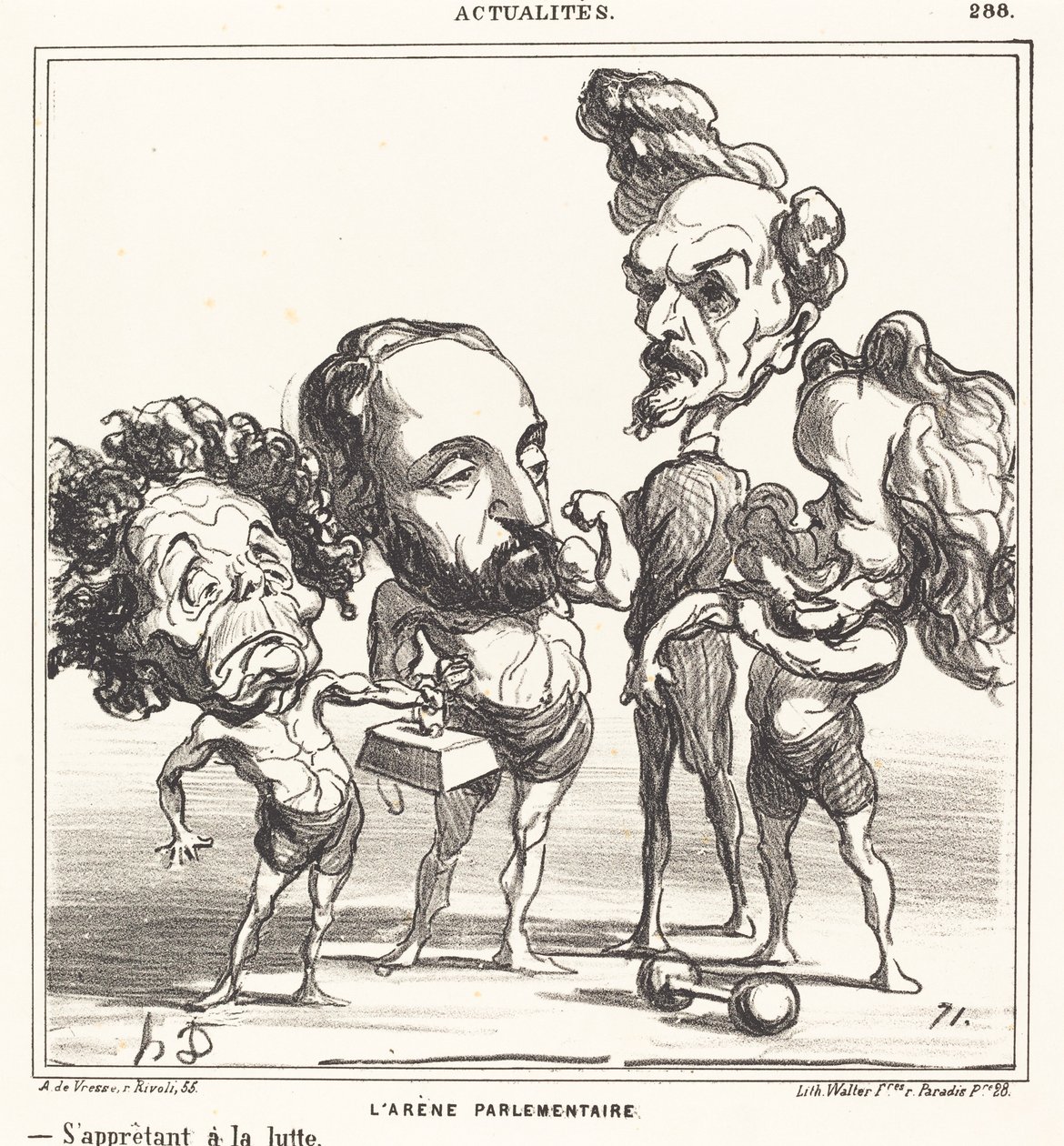 Parlamentní aréna od Honoré Daumier