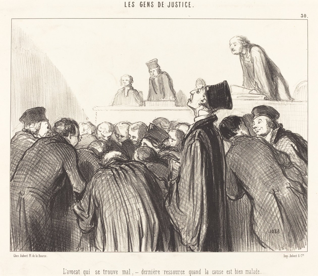Právník, který je nemocný od Honoré Daumier