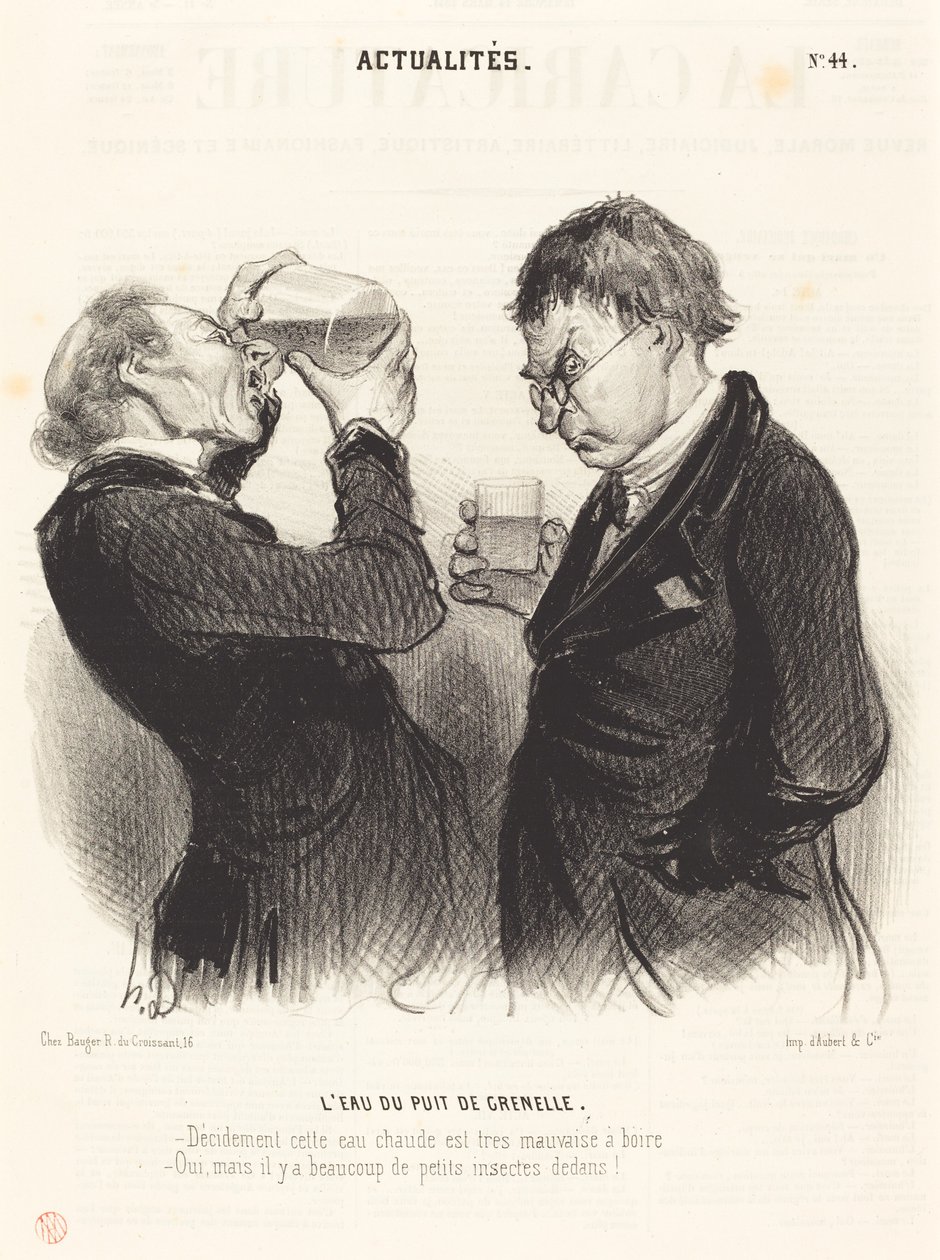 Voda ze studny Grenelle od Honoré Daumier