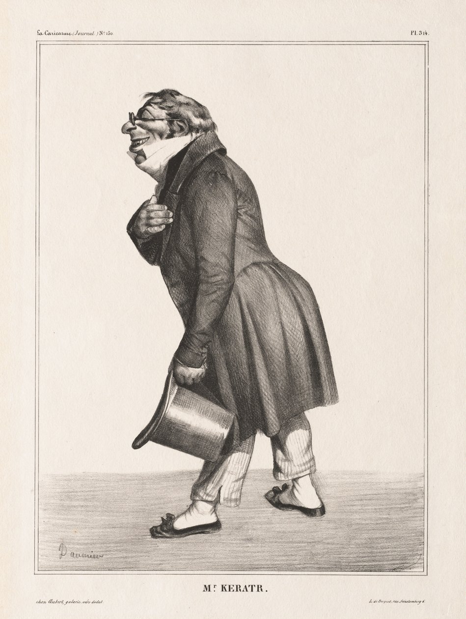La Caricature, Pl. 314, Comte de. Keratry od Honoré Daumier