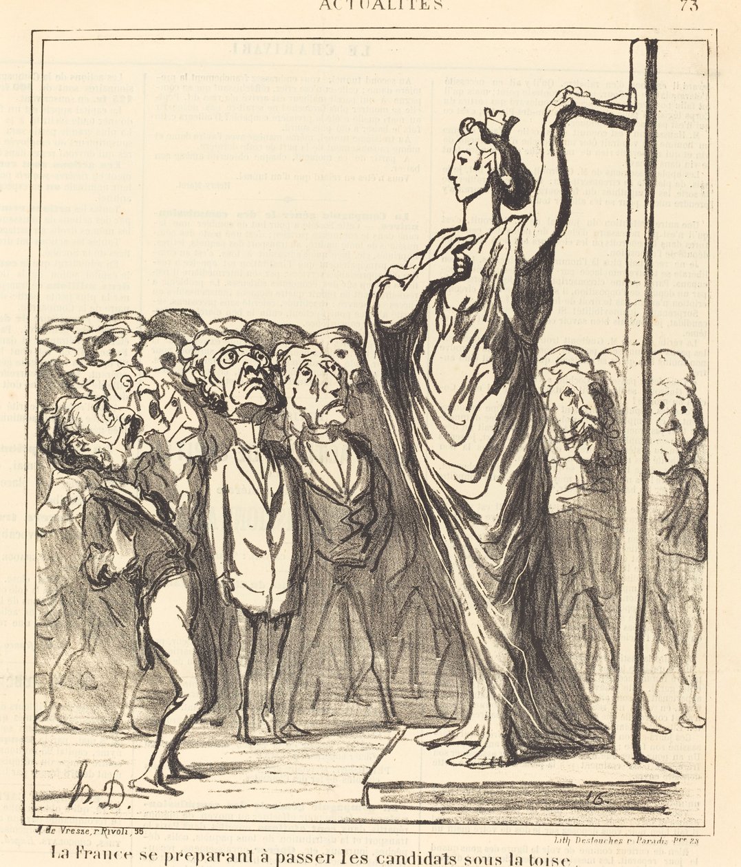 Francie se připravuje na průjezd... od Honoré Daumier