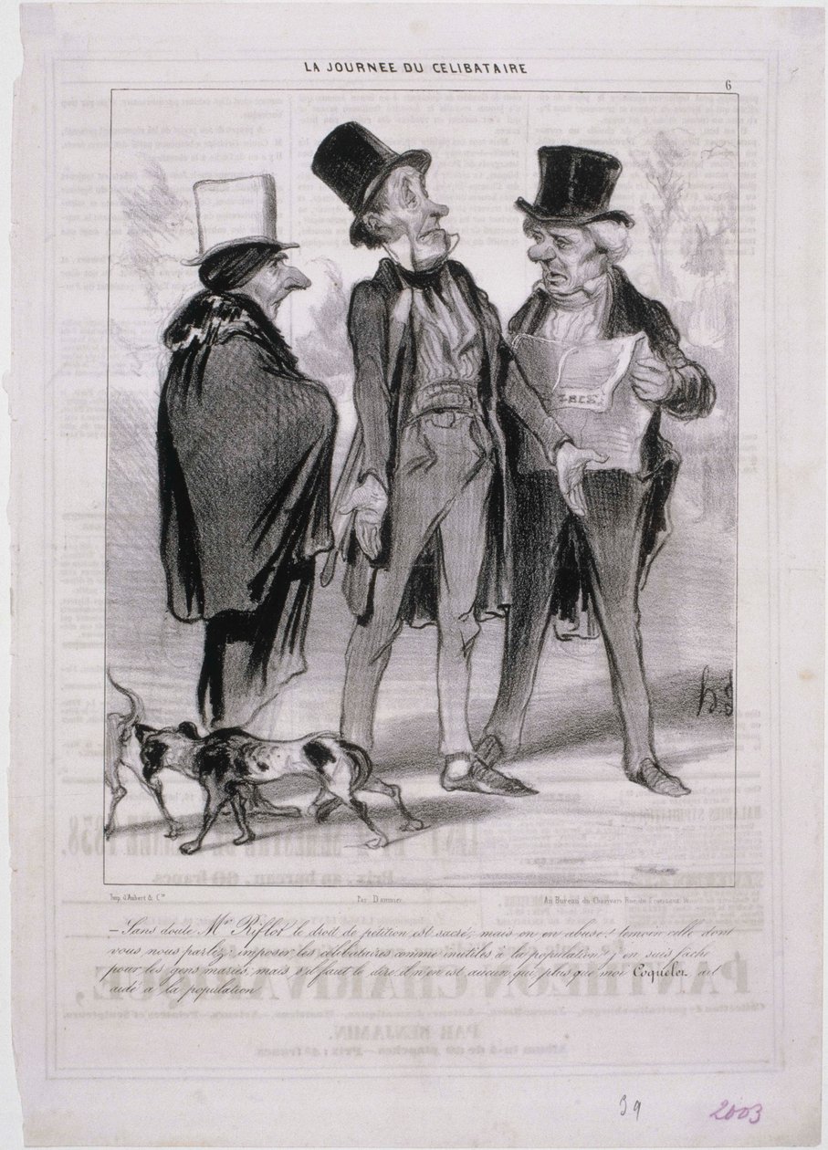 Bakalářský den od Honoré Daumier