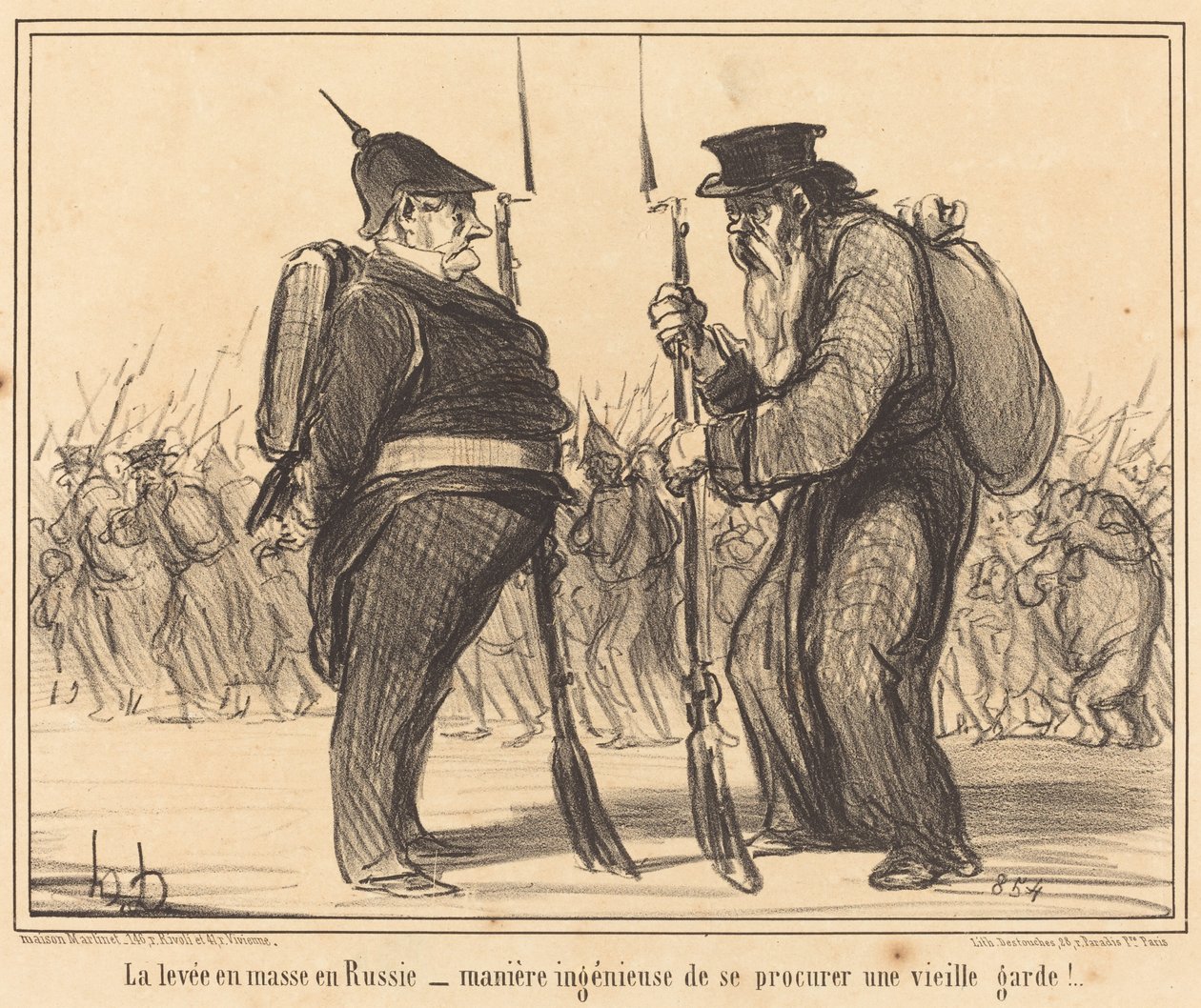 Masová dávka v Rusku... od Honoré Daumier