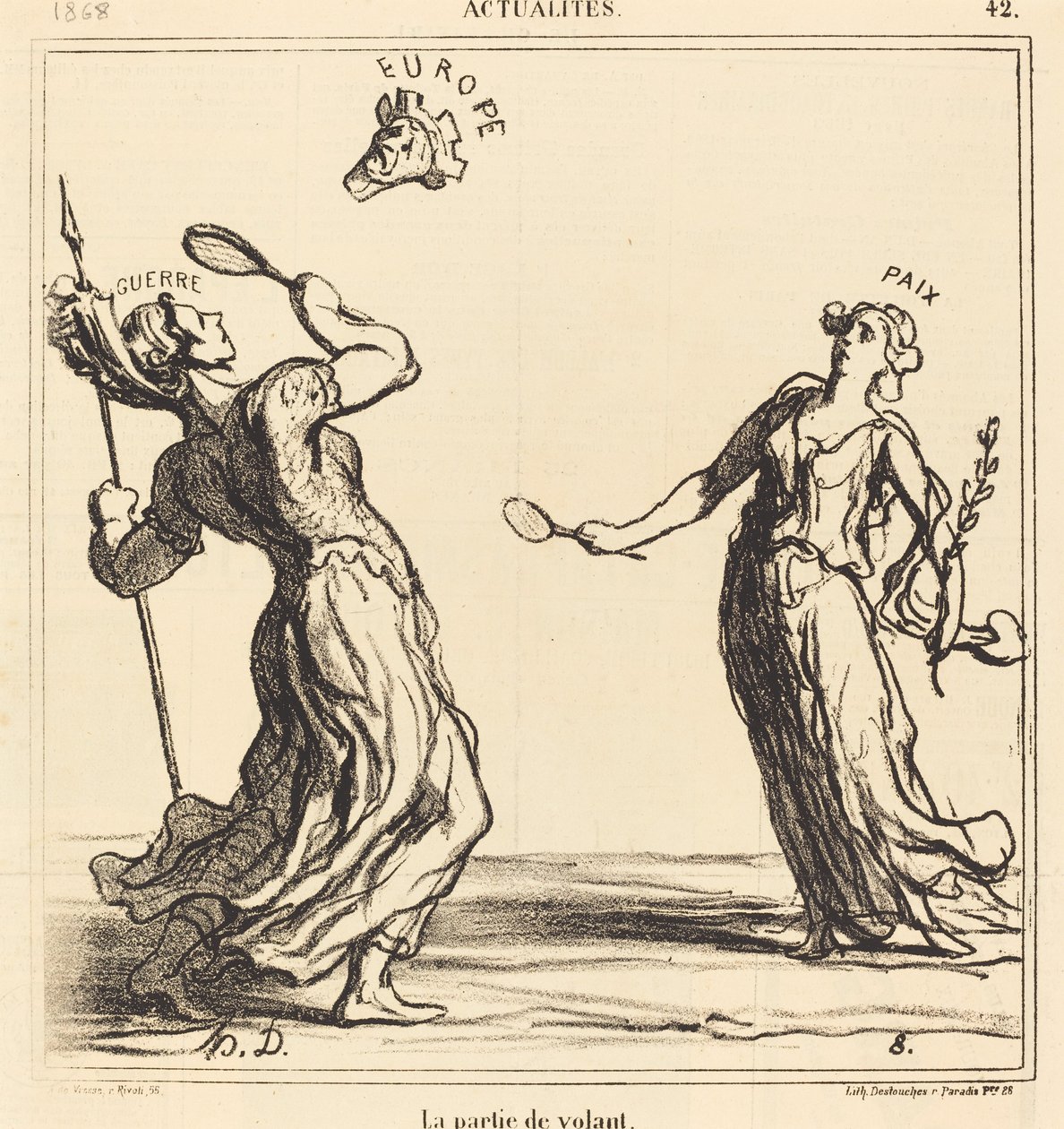 Část volantu od Honoré Daumier