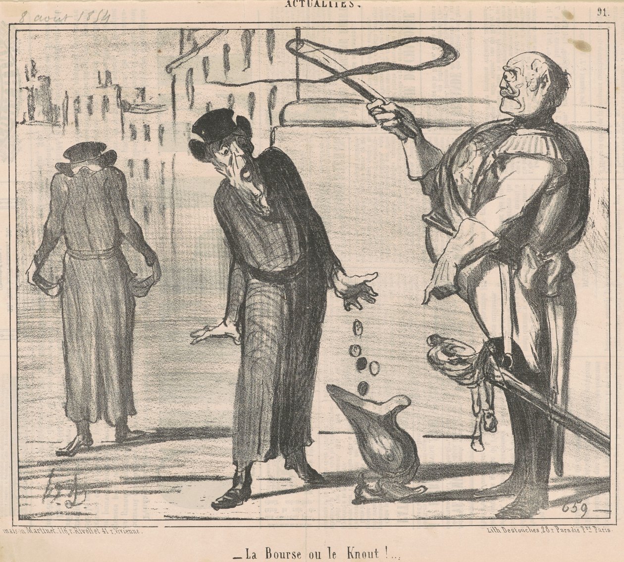 Kabelka nebo knot! od Honoré Daumier