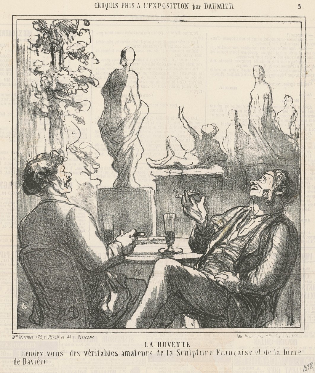 Bar od Honoré Daumier