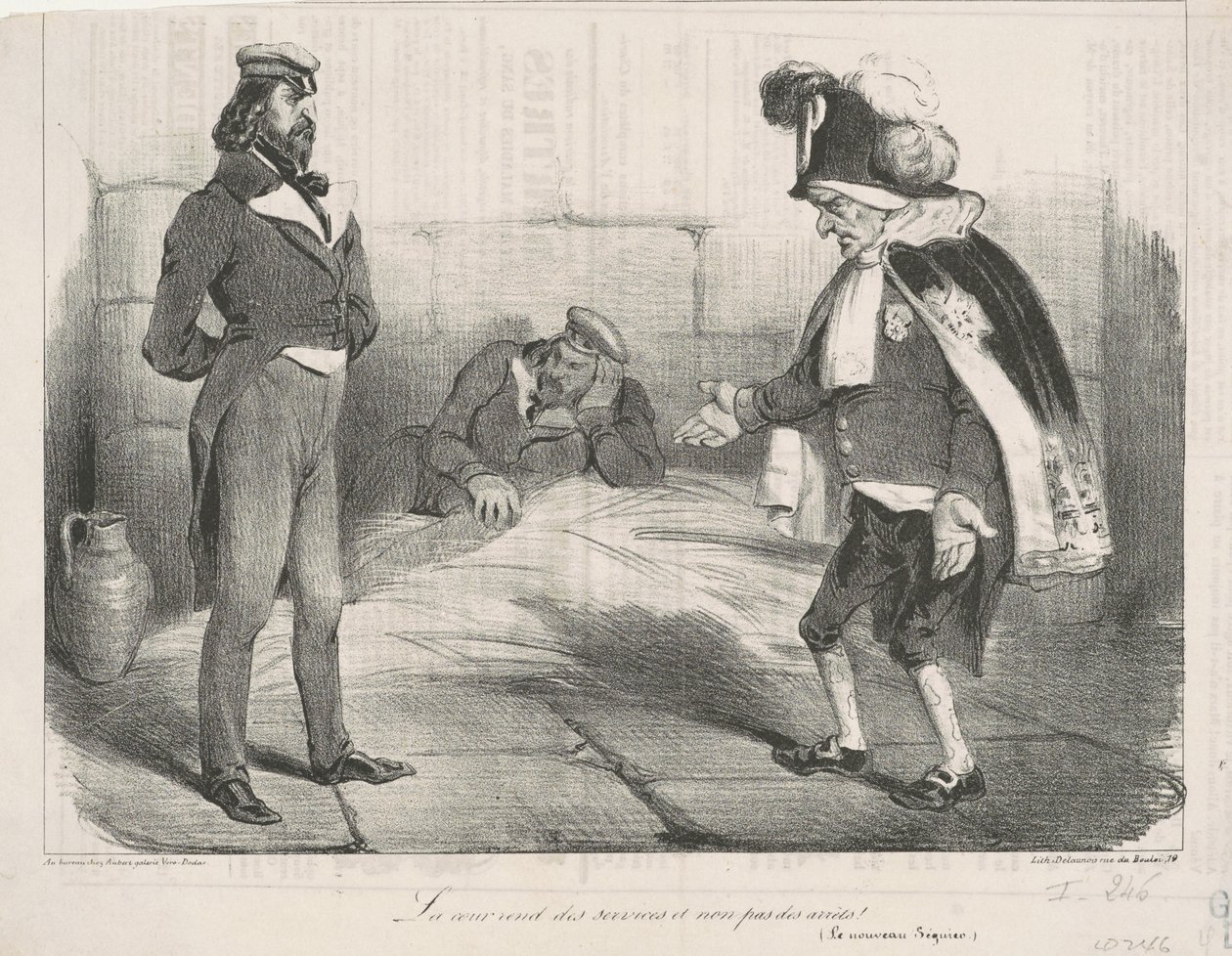 Soud poskytuje služby a ne rozsudky! od Honoré Daumier