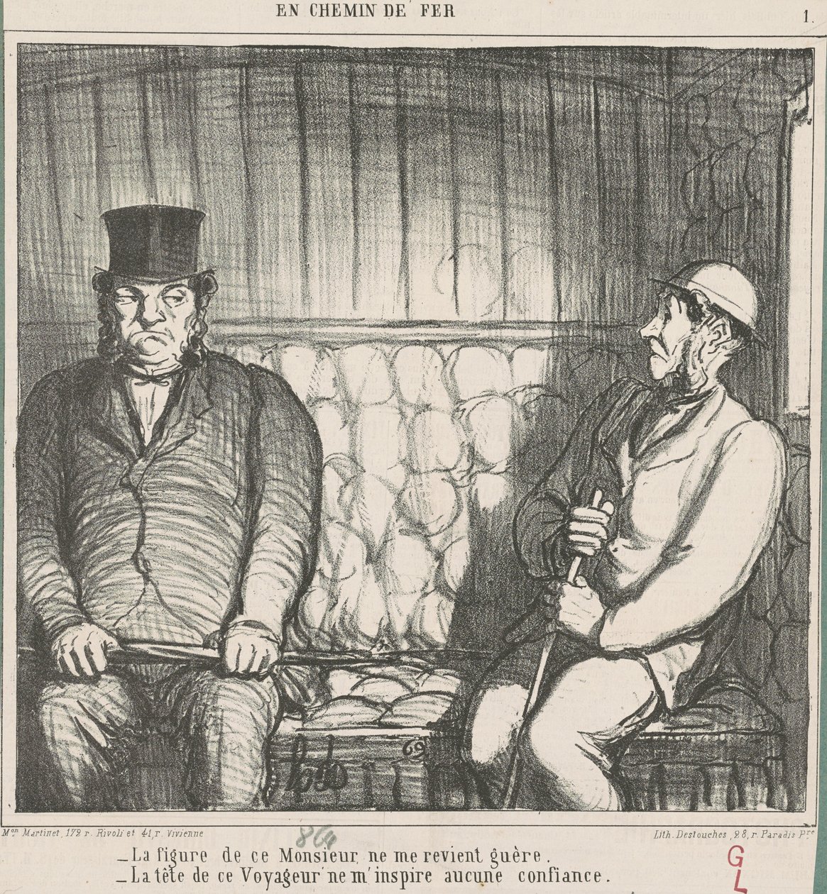 Tvář tohoto pána se sotva vybaví... od Honoré Daumier