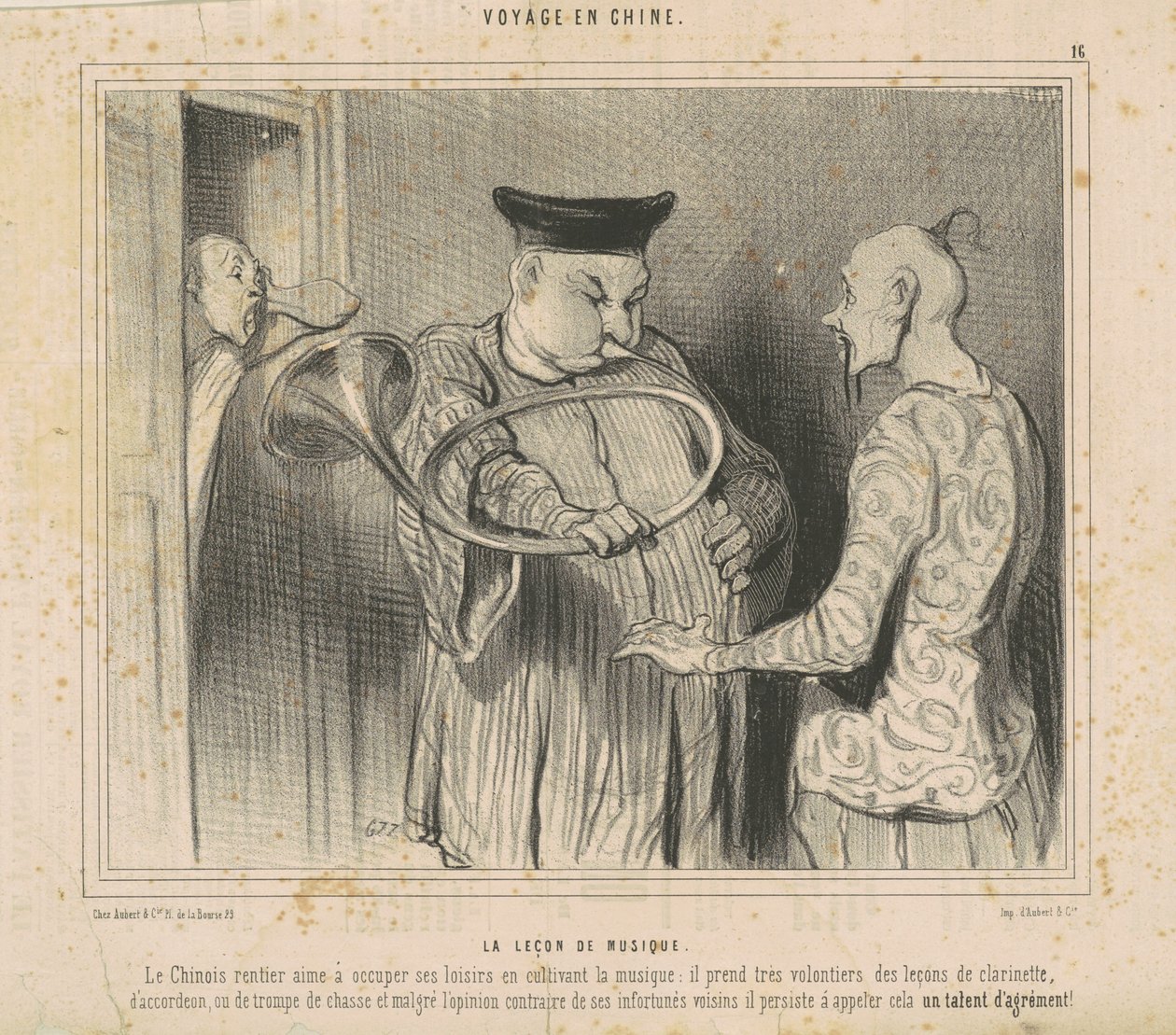 Hudební lekce od Honoré Daumier