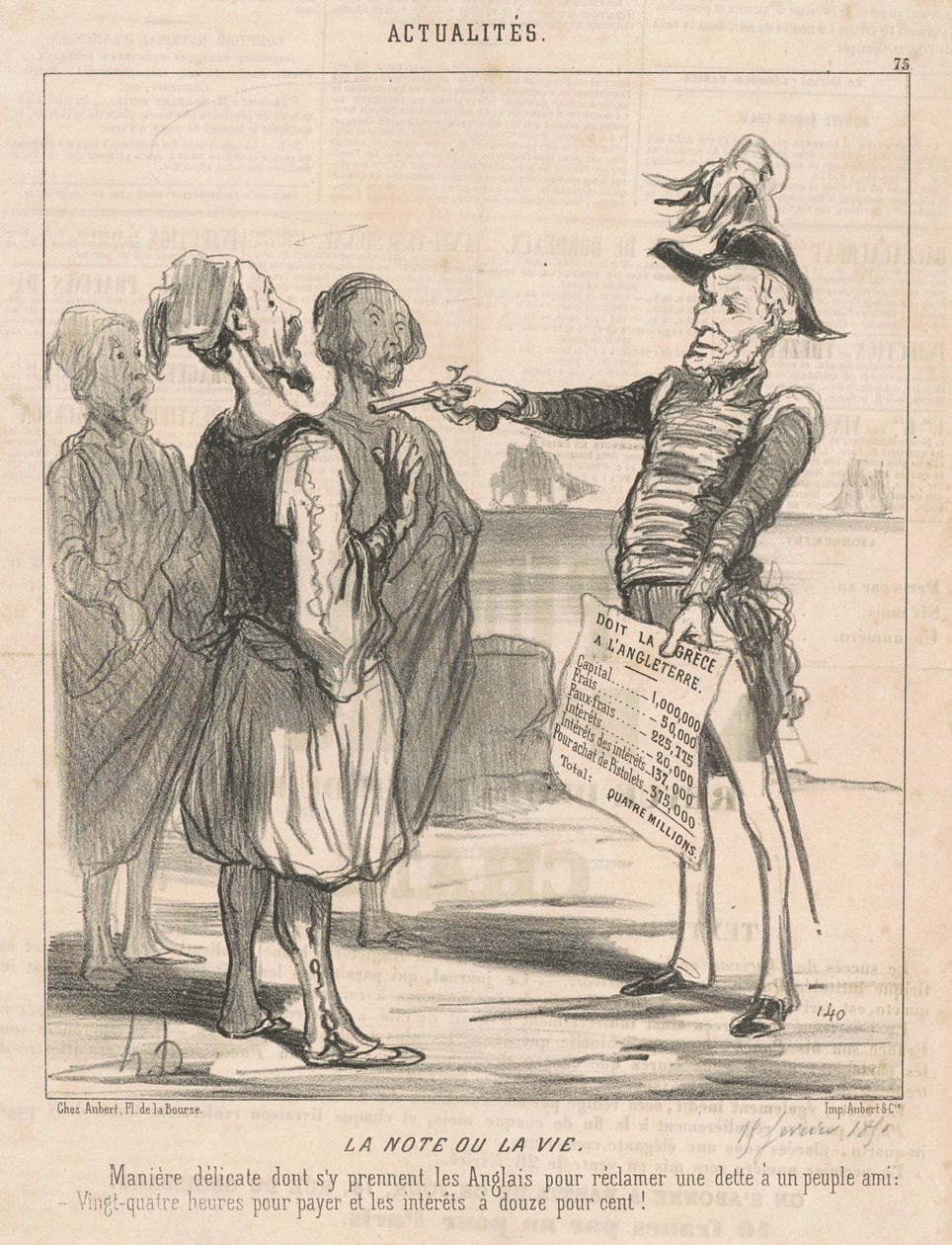 Poznámka nebo život od Honoré Daumier
