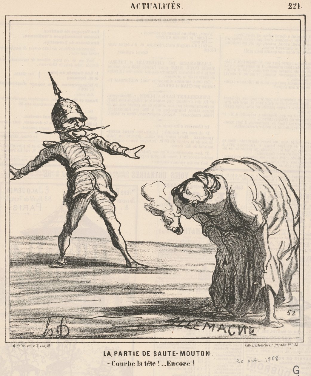 Část přeskok od Honoré Daumier