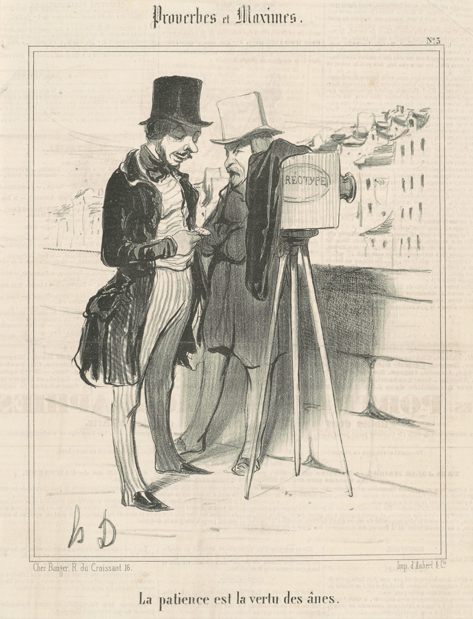 Trpělivost je ctností oslů od Honoré Daumier