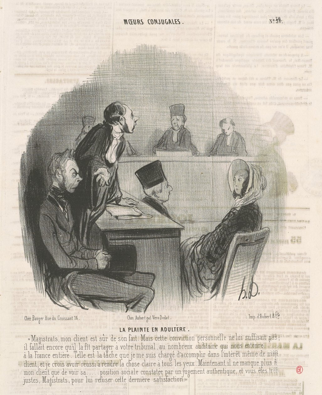 Stížnost na cizoložství od Honoré Daumier