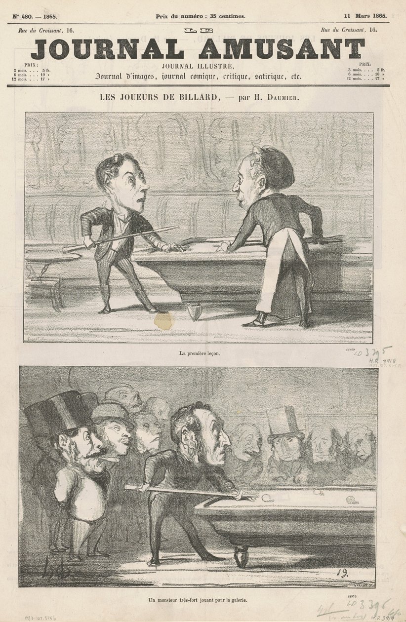 První lekce...; Muž ... ; Lepené pod páskou; Dva amatéři z předměstí od Honoré Daumier