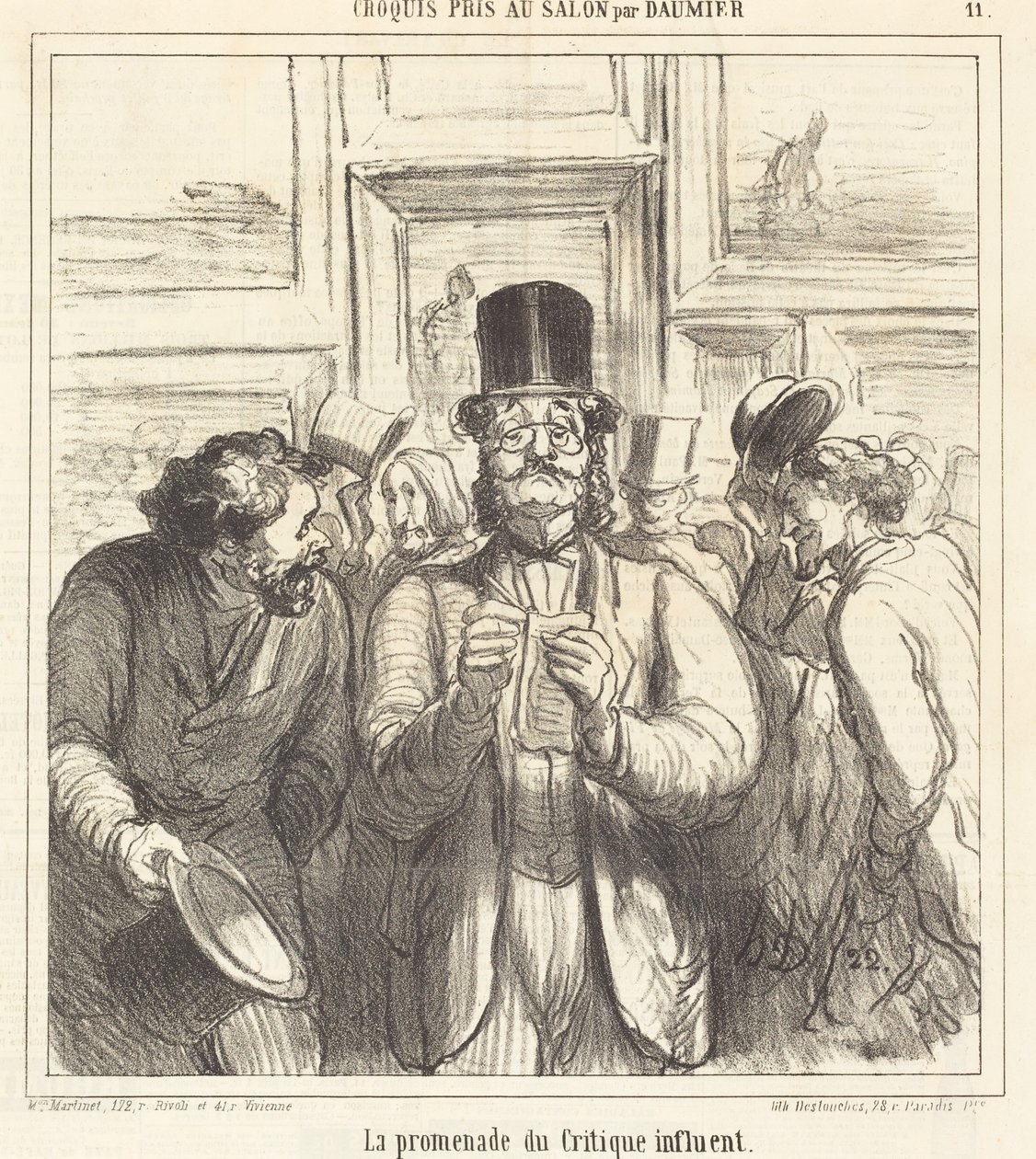 Procházka vlivných kritiků od Honoré Daumier