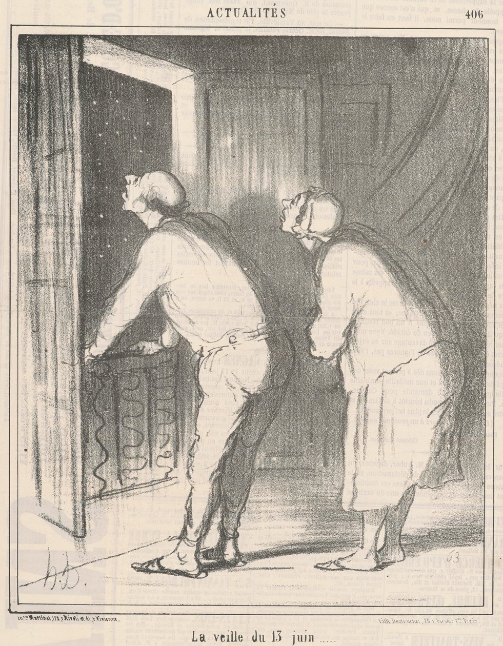 Den před 13. červnem od Honoré Daumier