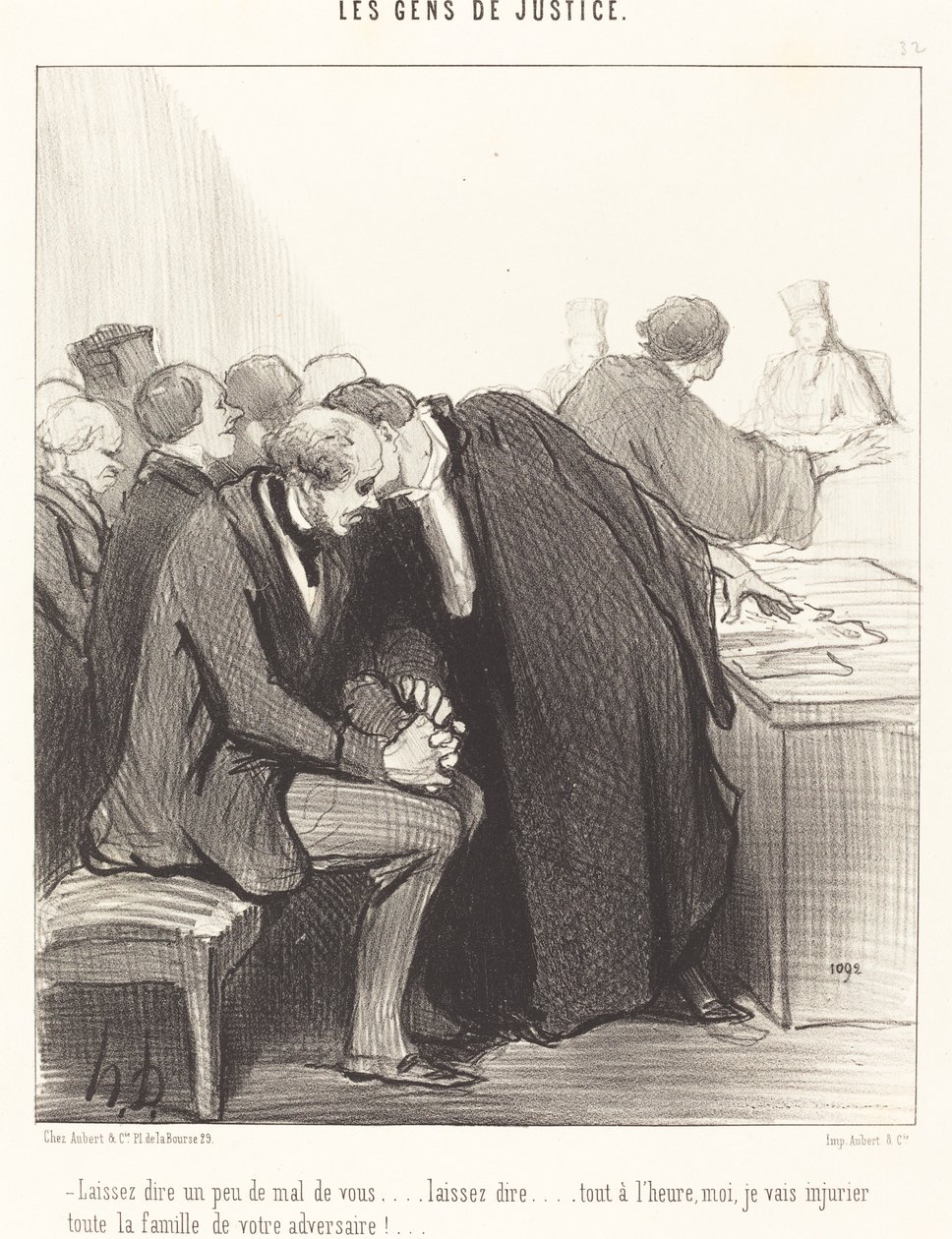 Řekněme o tobě něco špatného... od Honoré Daumier