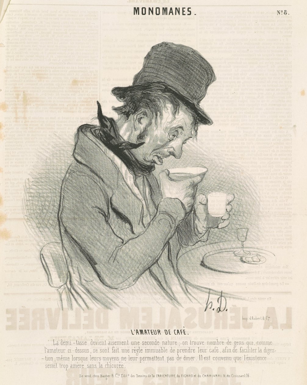 Milovník kávy od Honoré Daumier