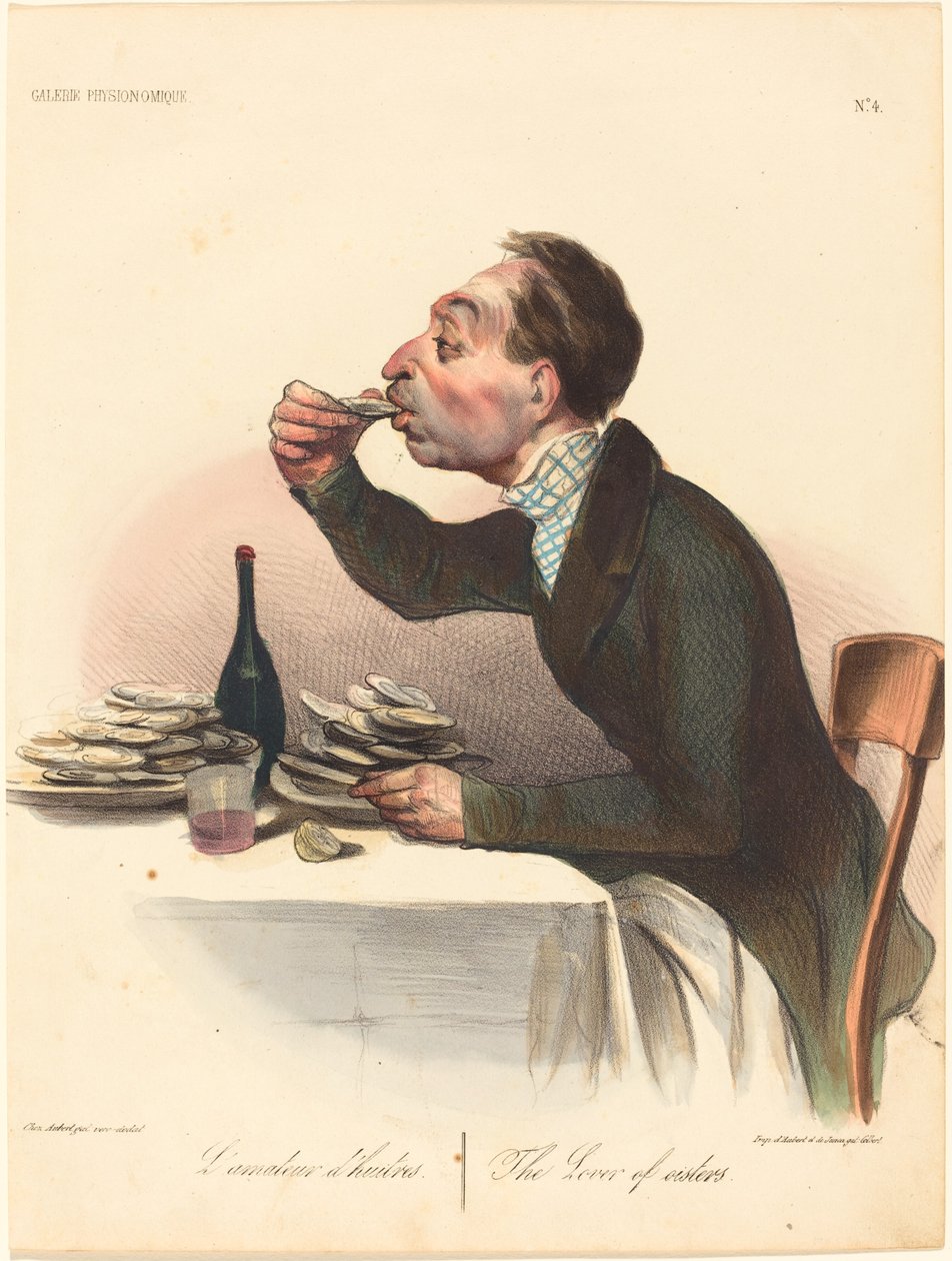 Milovník ústřic od Honoré Daumier