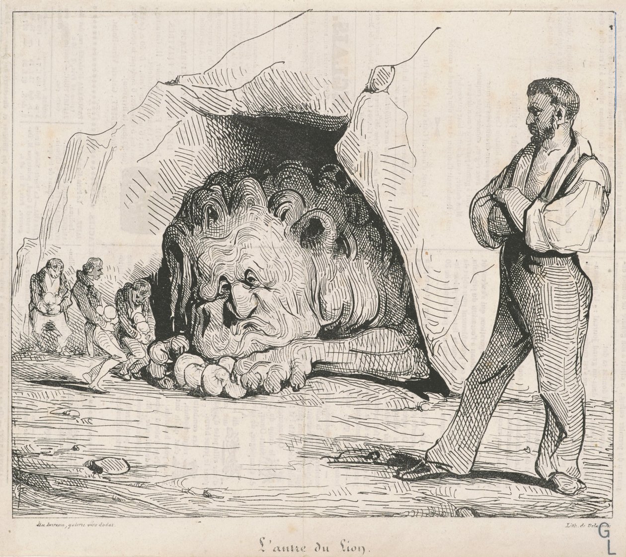 Lví jáma od Honoré Daumier