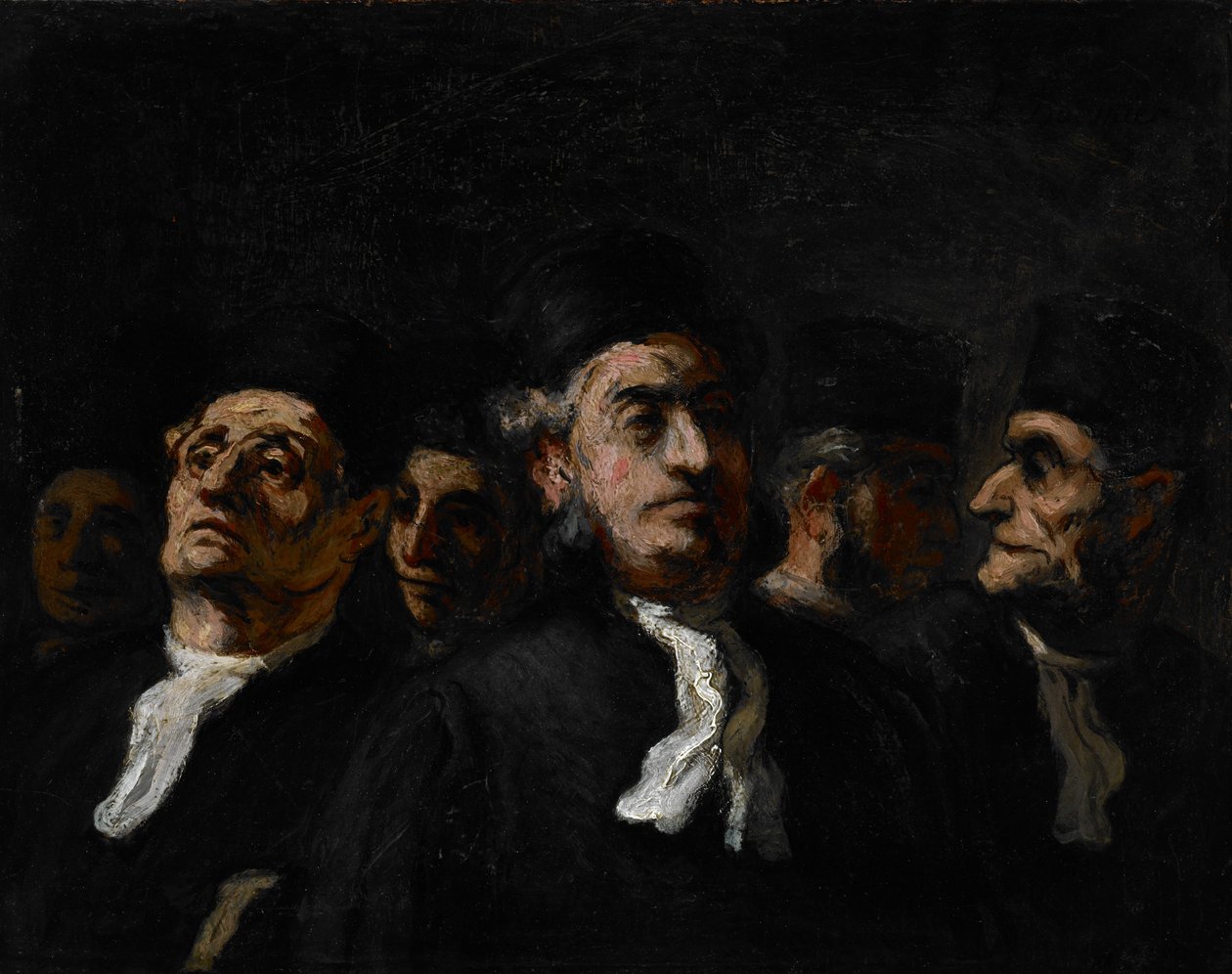 Setkání právníků, kolem roku 1860 od Honoré Daumier