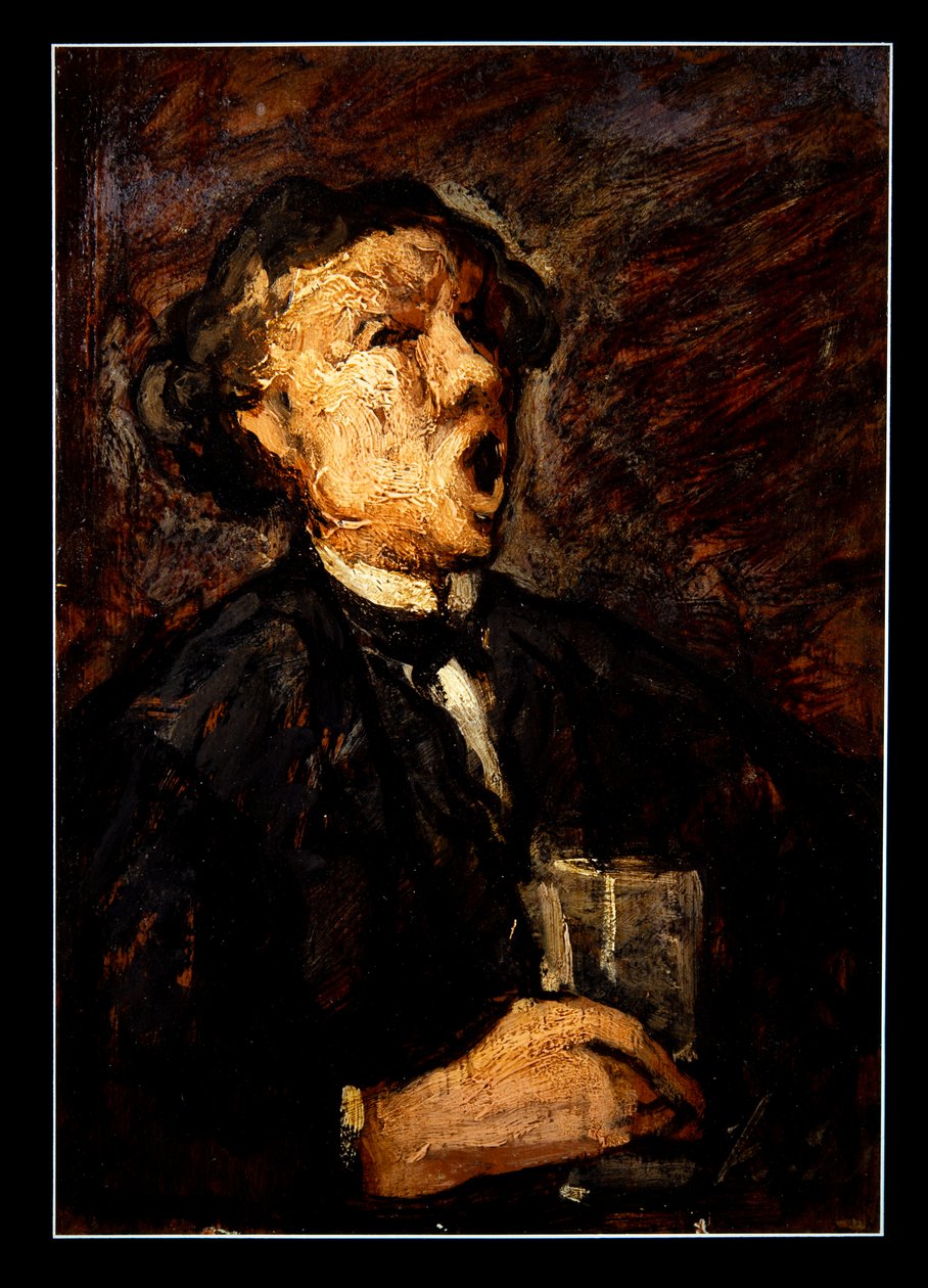 Le Bureur Chantant (panel) od Honoré Daumier