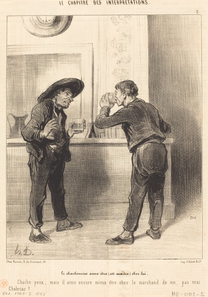 Charbonnier je rád (je mistrem)... od Honoré Daumier