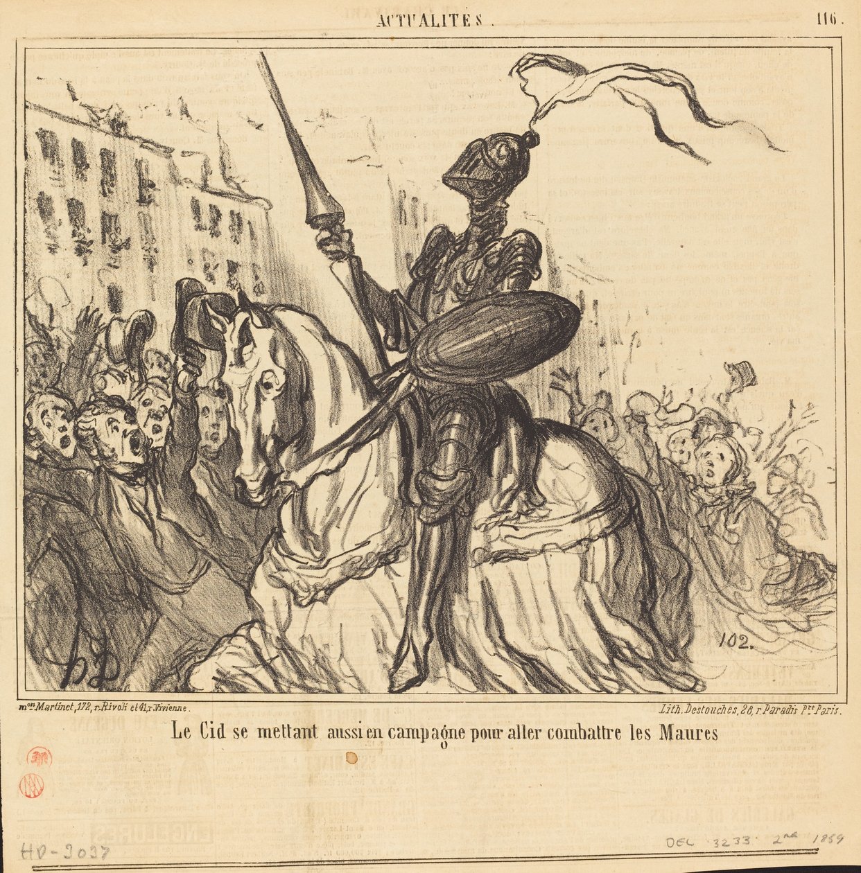Le Cid také vede kampaň... od Honoré Daumier