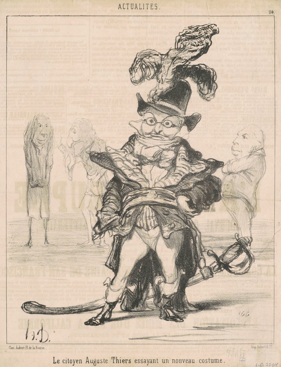 Le Citoyen ... Thiers si zkouší nový kostým od Honoré Daumier
