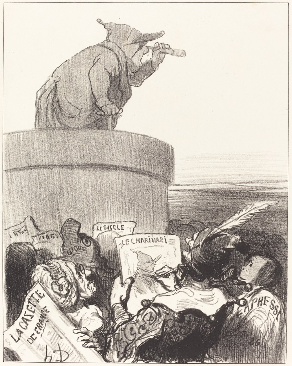 Ústavní uvažování o politickém horizontu od Honoré Daumier