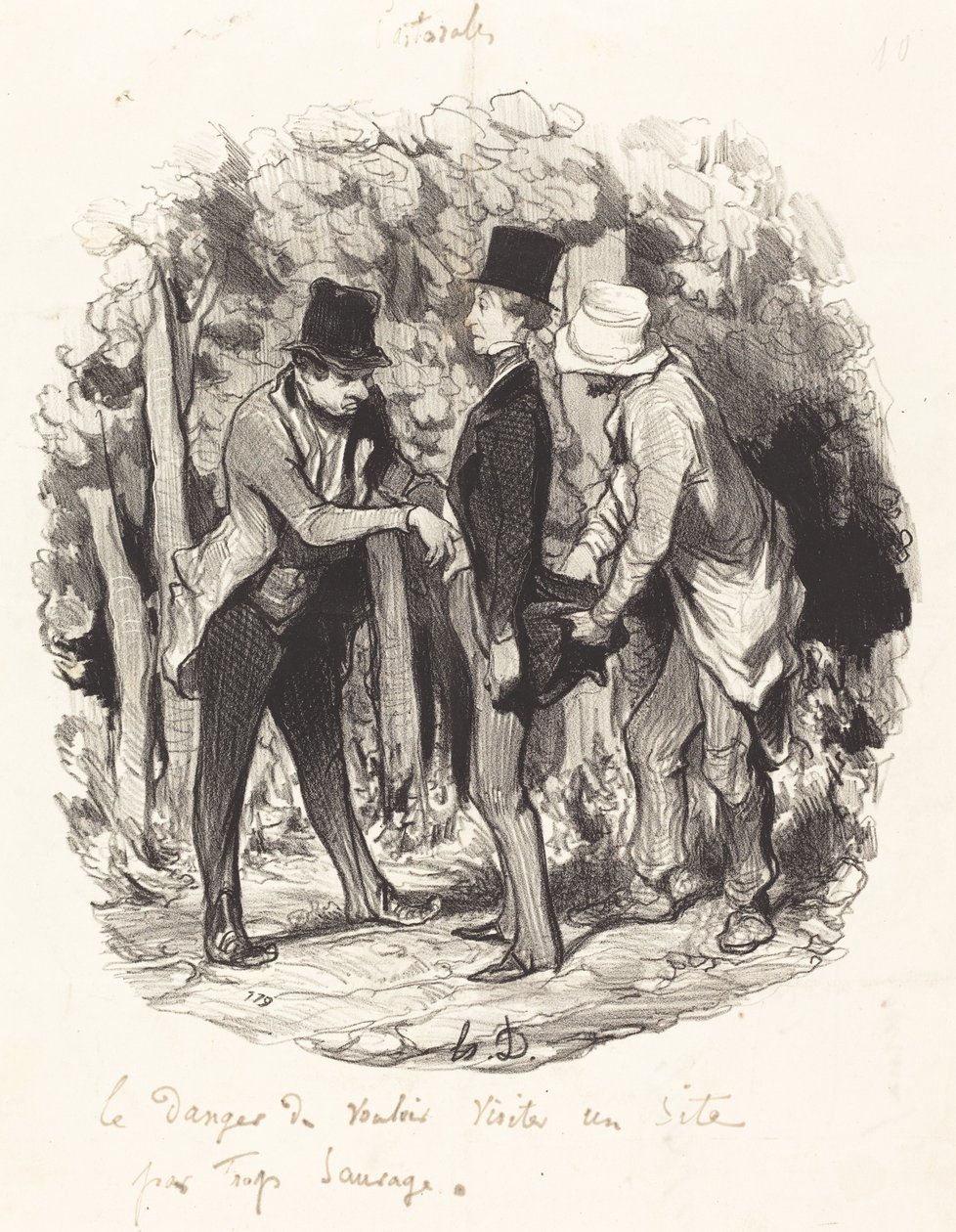 Nebezpečí... návštěvy webu, který je příliš divoký od Honoré Daumier