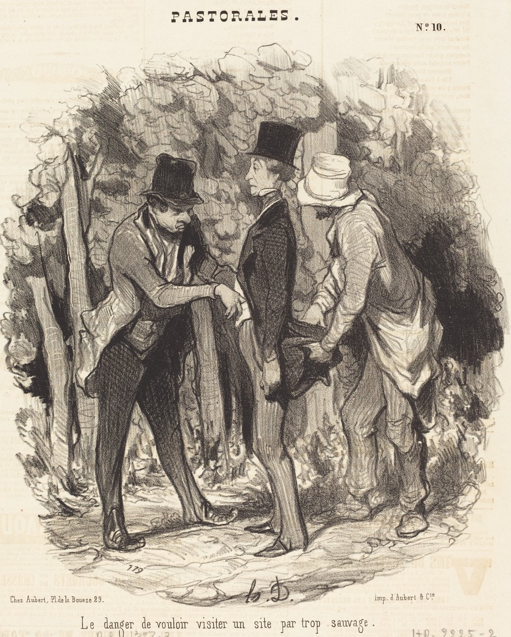 Nebezpečí... návštěvy webu, který je příliš divoký od Honoré Daumier