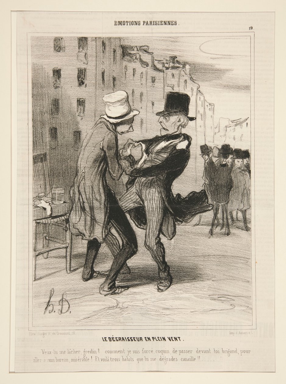Odmašťovač pod širým nebem od Honoré Daumier