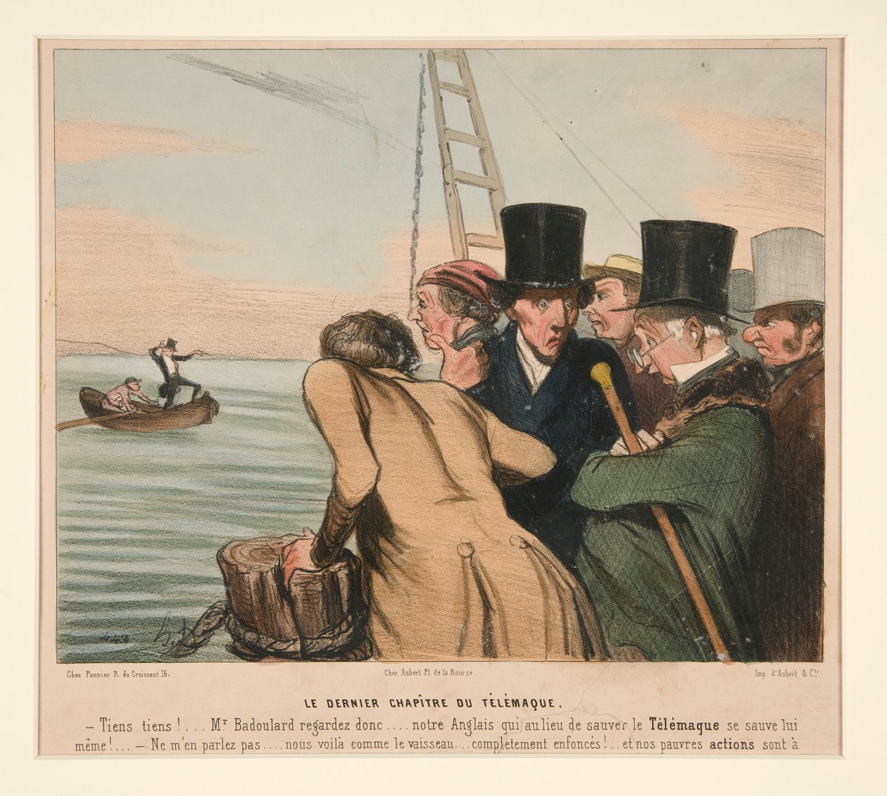 Poslední kapitola Telemacha, z La Caricature (Journal) od Honoré Daumier