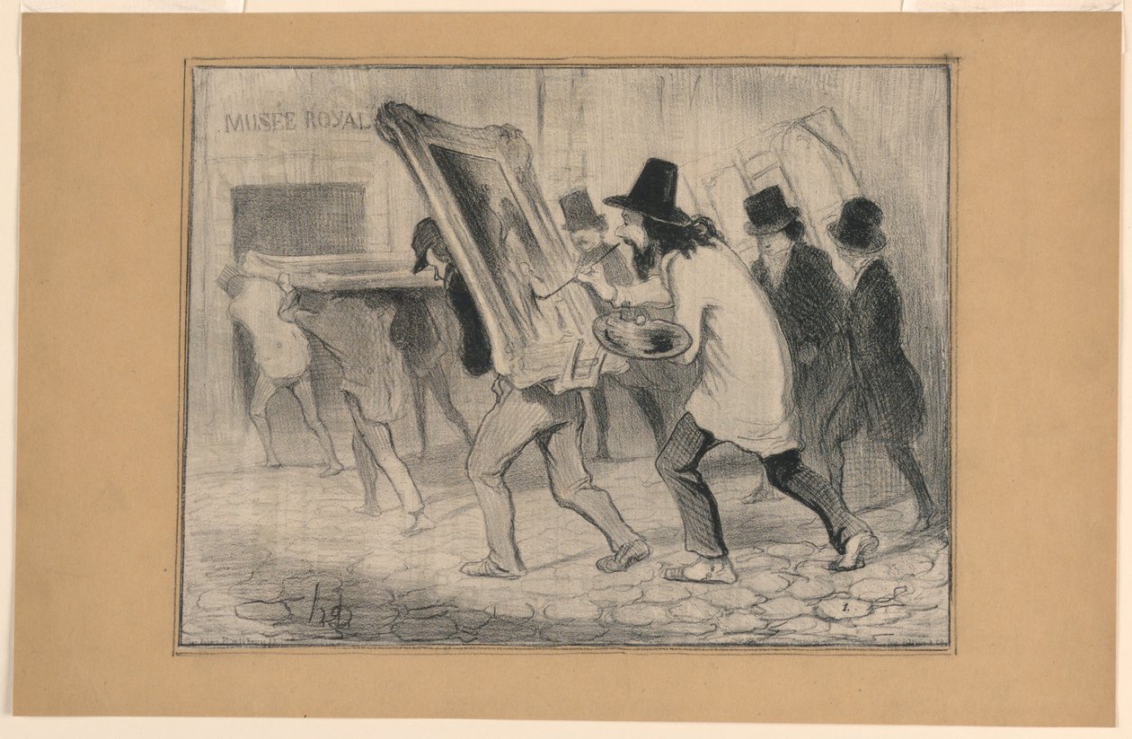 Poslední den přijetí obrazů z Charivari od Honoré Daumier