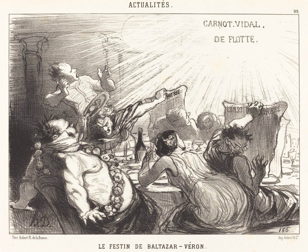 Svátek Baltazar-Véron od Honoré Daumier