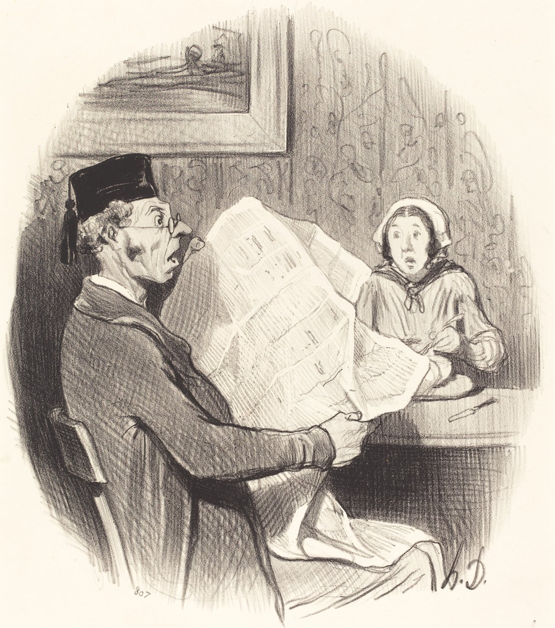 Stále více monster Formát od Honoré Daumier