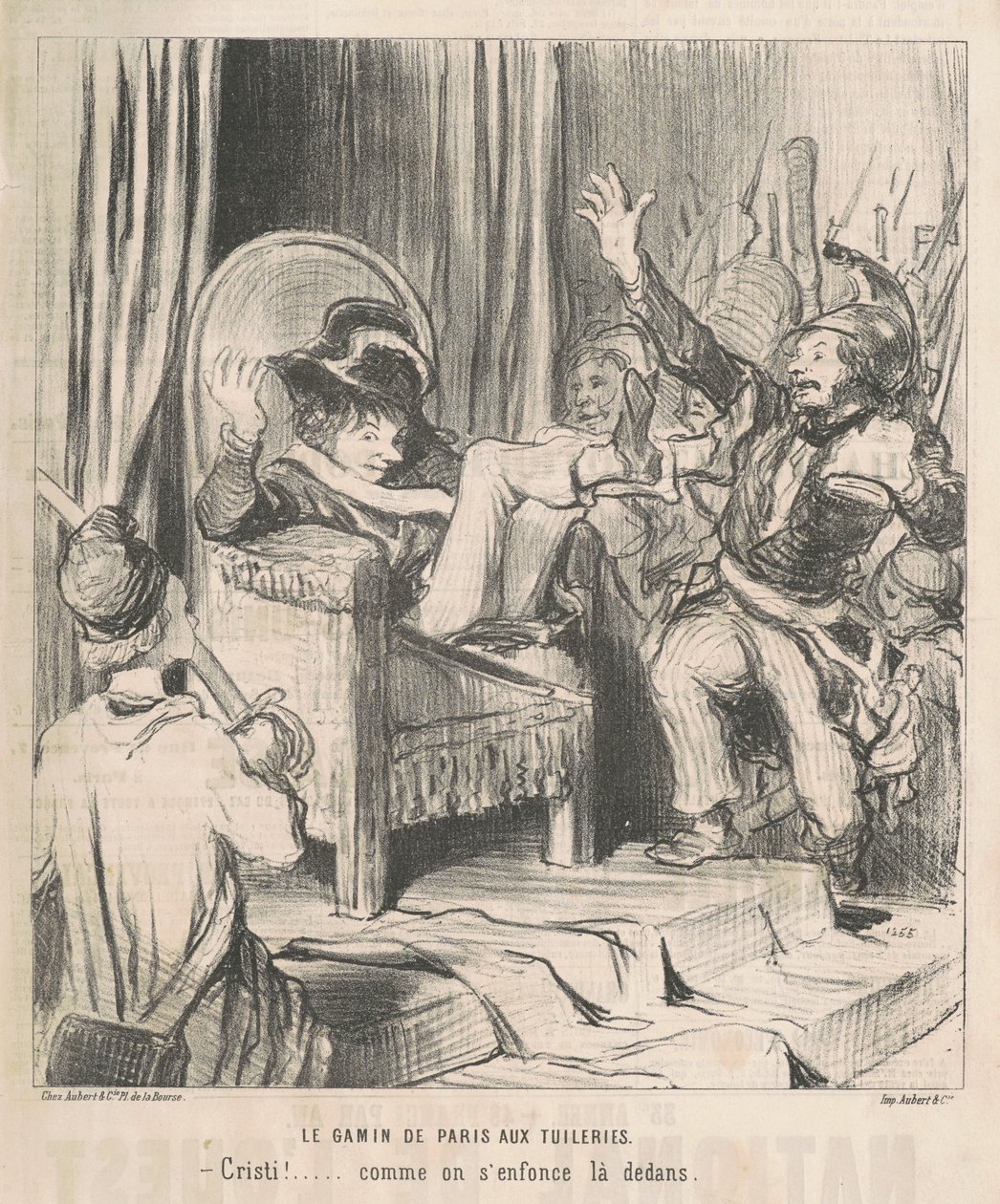 Dítě z Paříže v Tuileries od Honoré Daumier