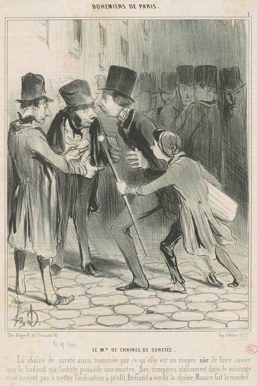 Md bezpečnostních řetězů od Honoré Daumier