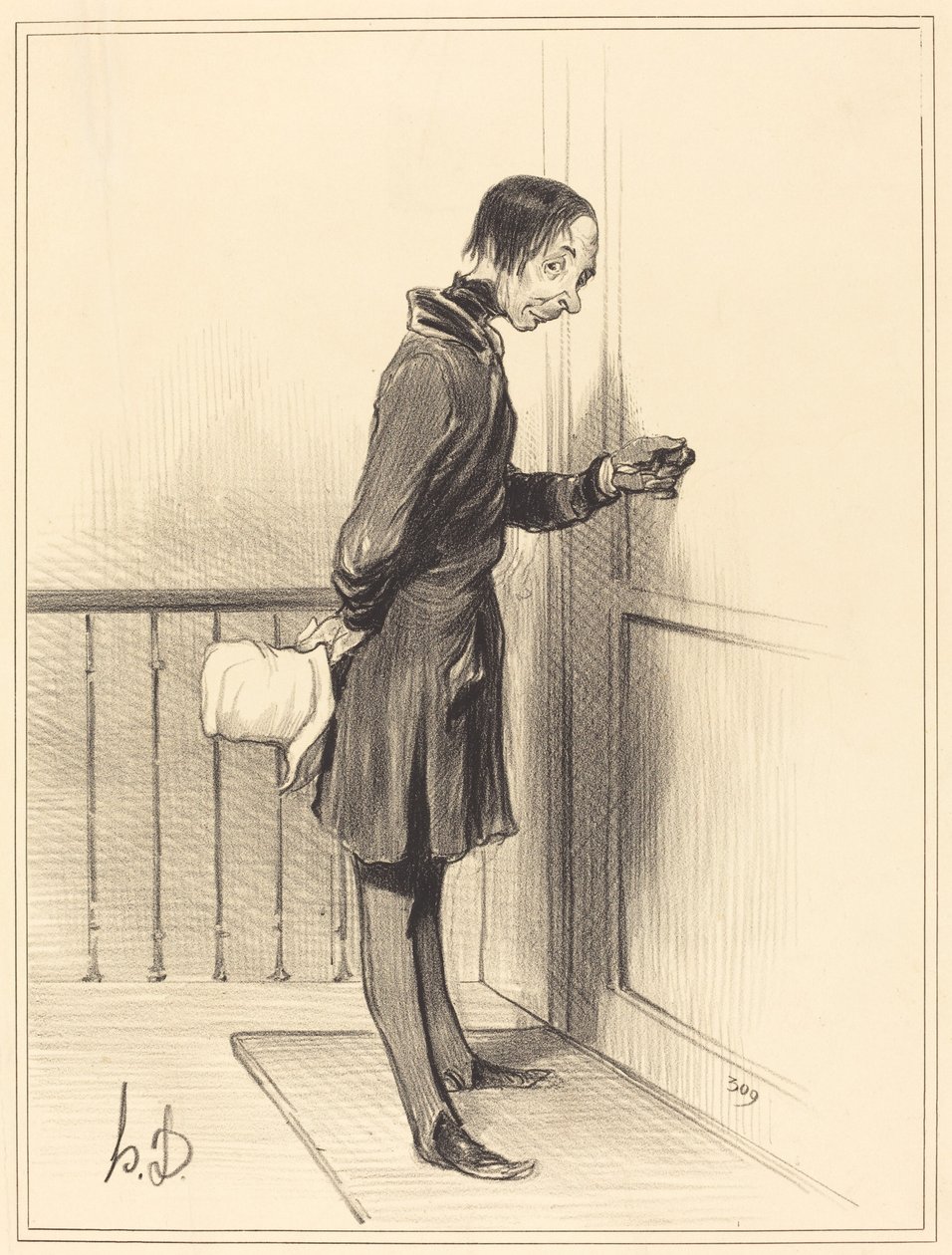 Žebrák doma od Honoré Daumier