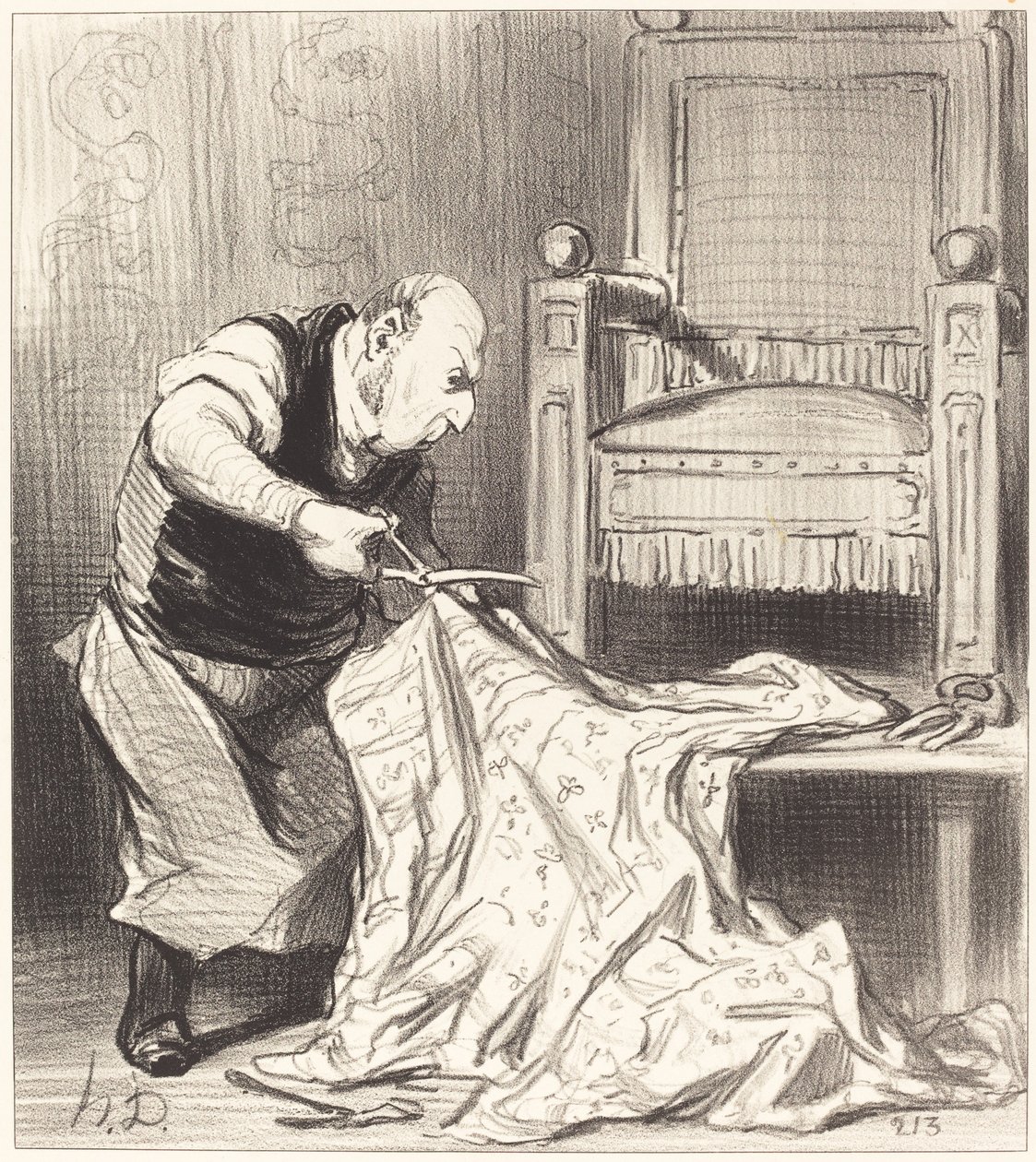 Čalouník New Crown... od Honoré Daumier