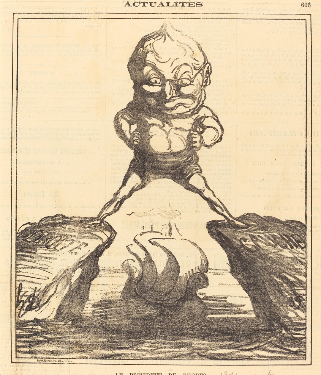 Prezident Rhodosu od Honoré Daumier