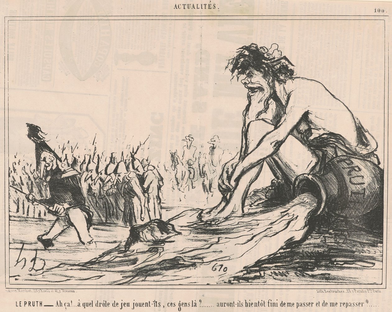 Le Pruth od Honoré Daumier