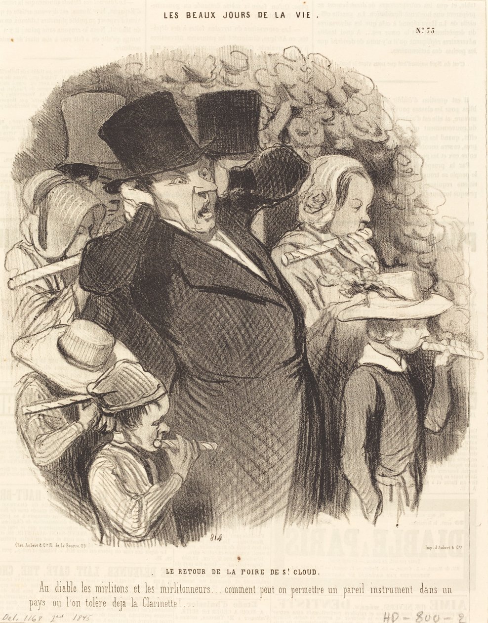 Návrat veletrhu Saint-Cloud od Honoré Daumier