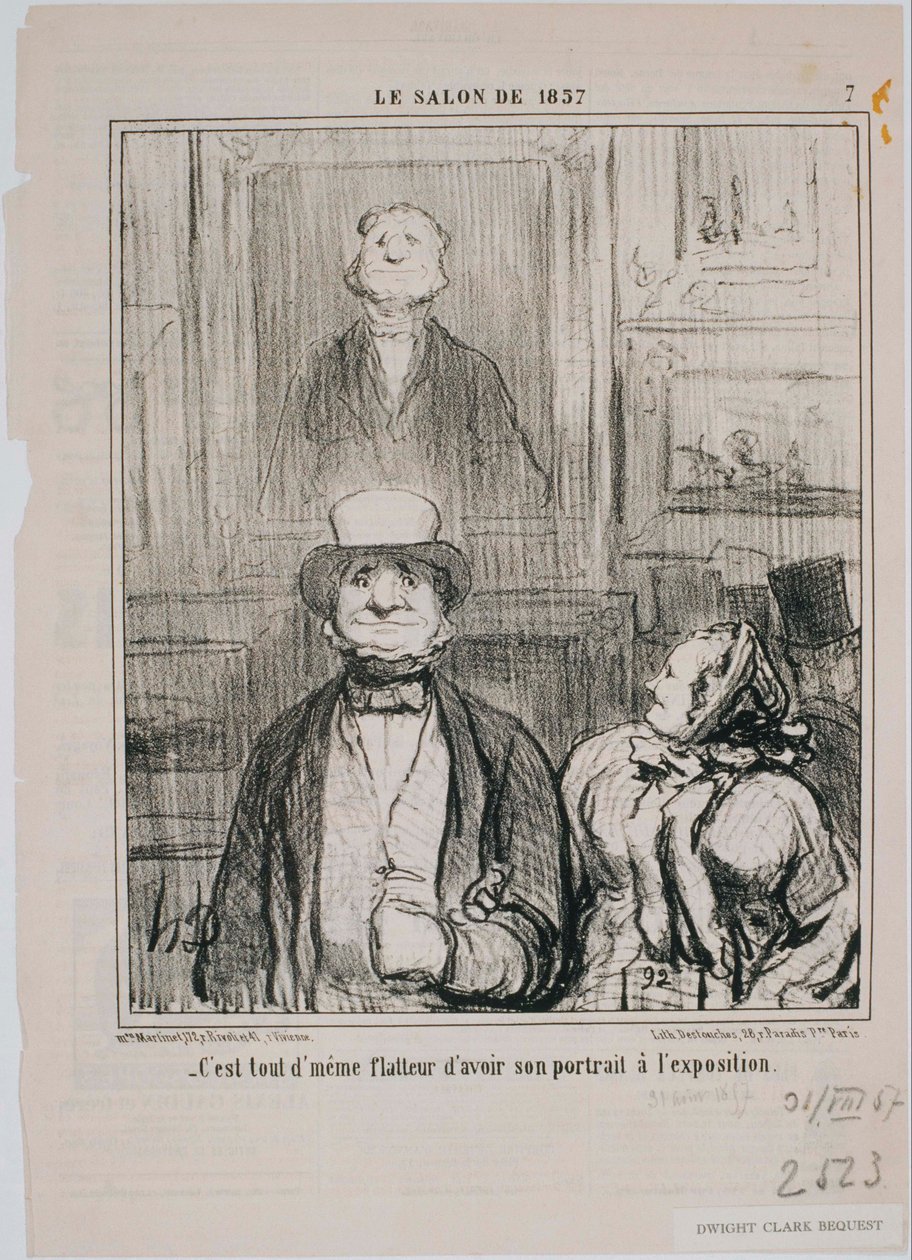 Salon 1857- Komentář, v tomto sklepě… od Honoré Daumier