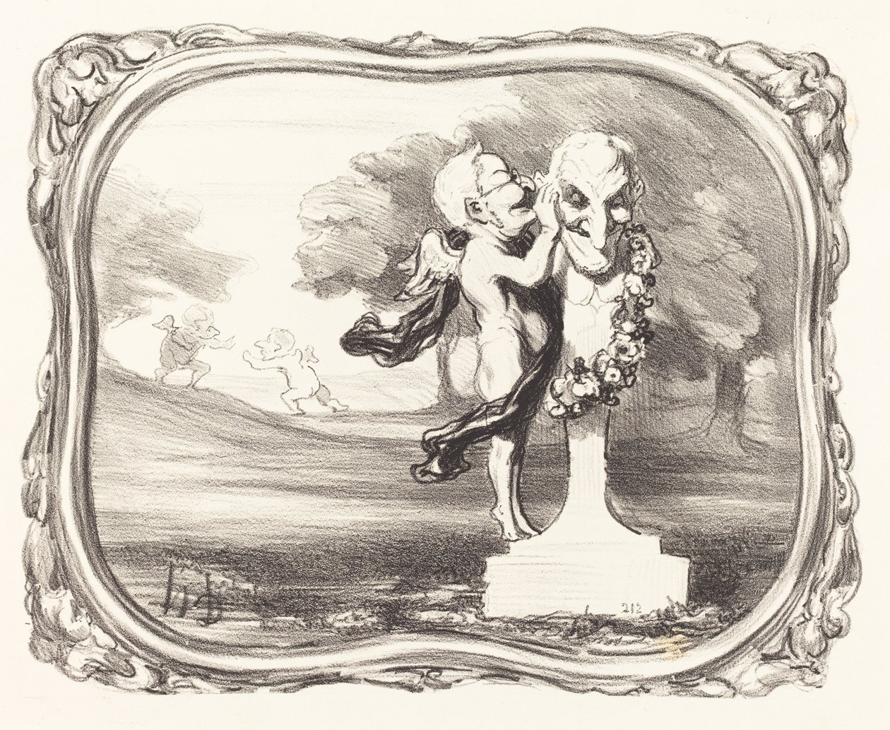 Tajemství svěřené bohu Faun od Honoré Daumier
