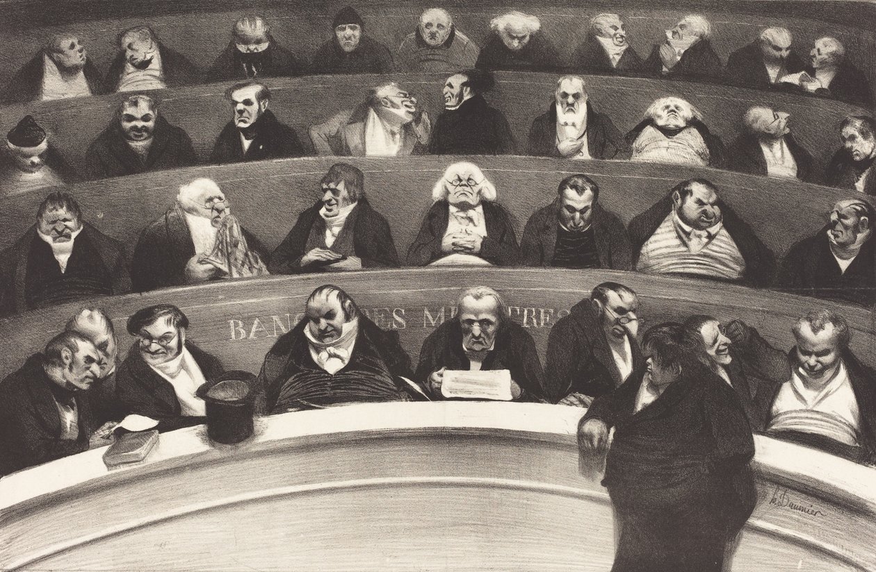Legislativní břicho od Honore Daumier, 1834 od Honoré Daumier