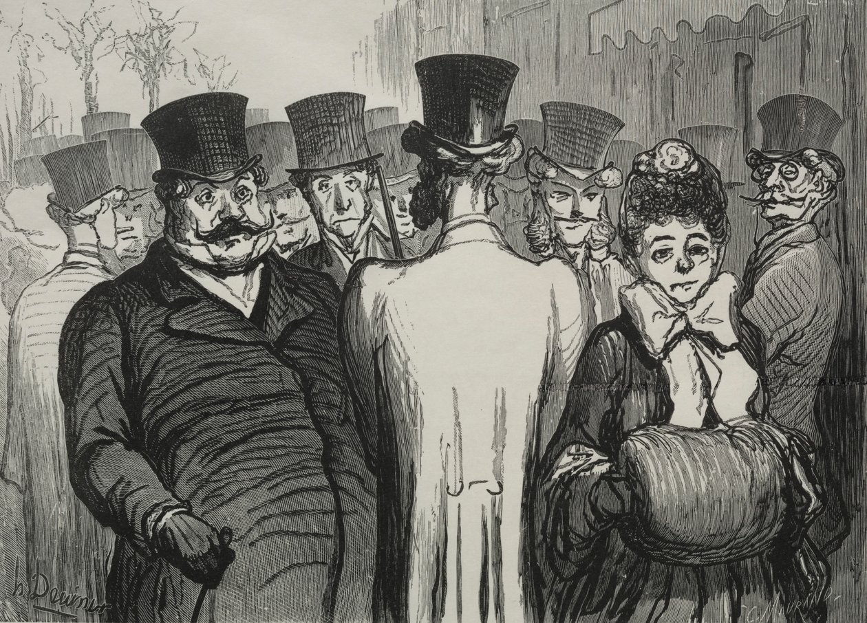 Bulvár Italů. od Honoré Daumier